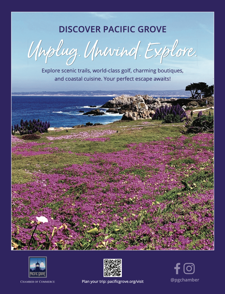 California Travel Guide Magazine Back Cover Ad Pacific Grove Chamber of Commerce