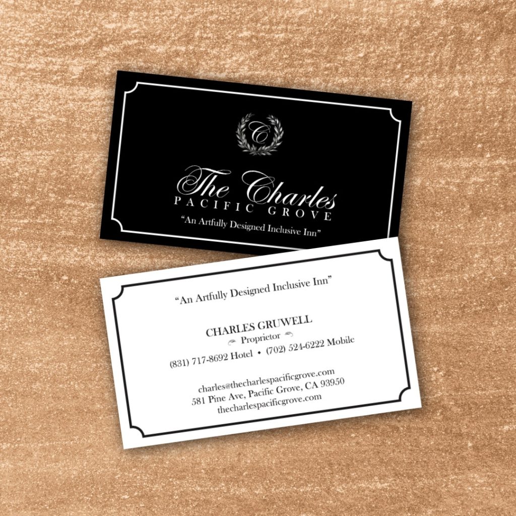 The Charles Pacific Grove Logo & Business Cards