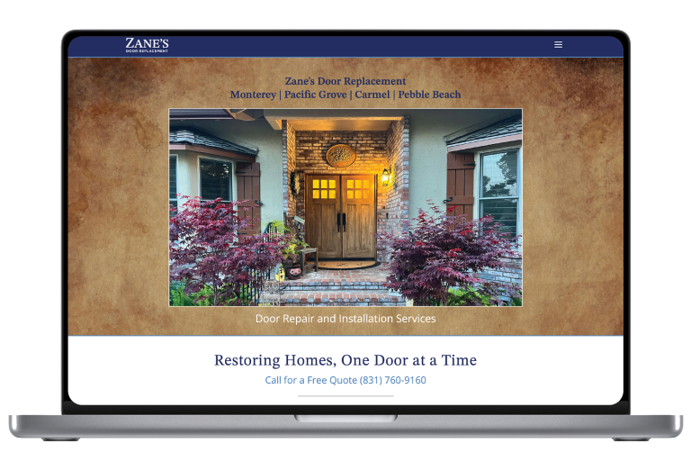 Zane's Door Replacement Website