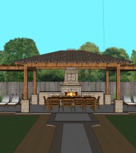 3D Model Outdoor Patio