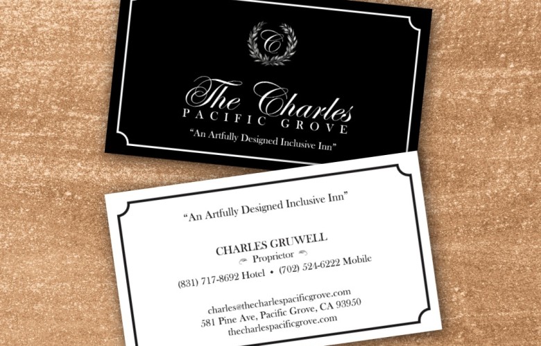The Charles Pacific Grove Logo & Business Cards