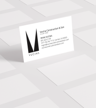 Vucina Construction & Son Business Card